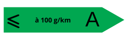 Émission de CO2 inférieure ou égale à 100 g/km